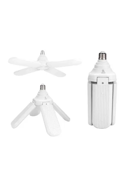 Bec lampa LED cu 4 brate mobile ajustabile, Fan