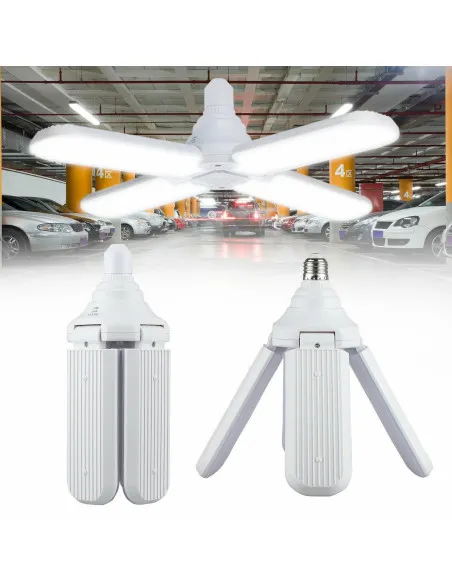 Bec lampa LED cu 4 brate mobile ajustabile, Fan