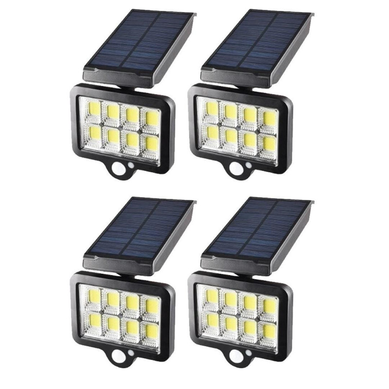 Cumpara Set 4 x Proiector solar 160 LED 8 COB