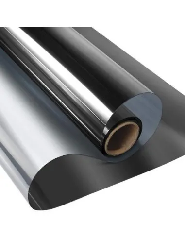 Folie protectie solara pentru geamuri interioare, cu efect de oglinda, UV, 60x300cm