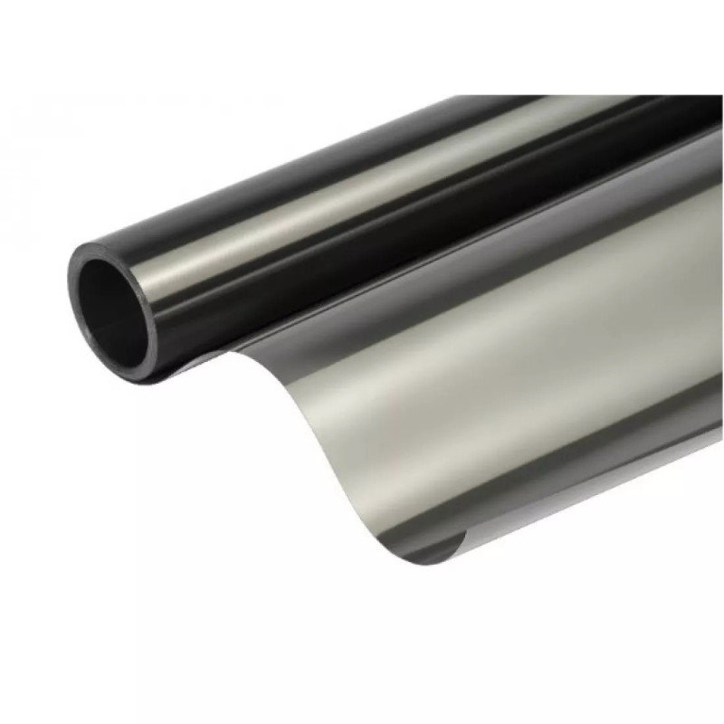 Folie protectie solara pentru geamuri interioare, cu efect de oglinda, UV, 60x300cm