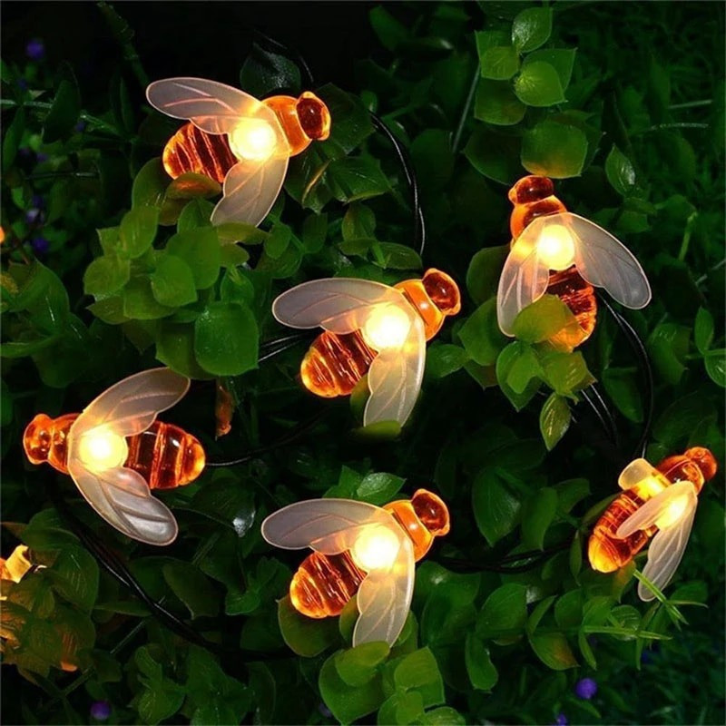 Instalatie albinute mari, 50 LED, 10 metri , 8 jocuri lumini, alimentare priza 220w