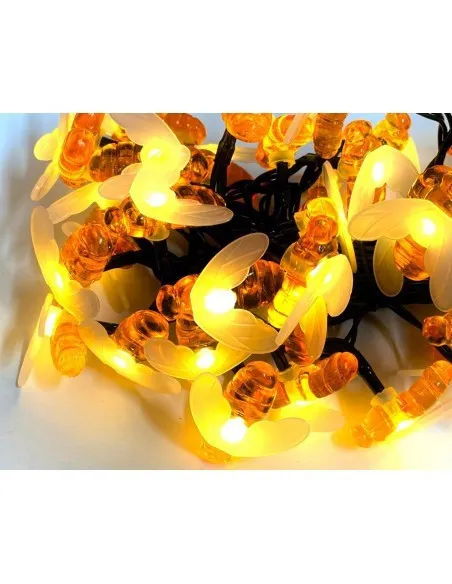 Instalatie albinute mari, 50 LED, 10 metri , 8 jocuri lumini, alimentare priza 220w