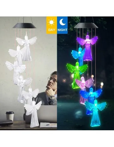 Decoratiune solara de gradina, 6 Ingerasi