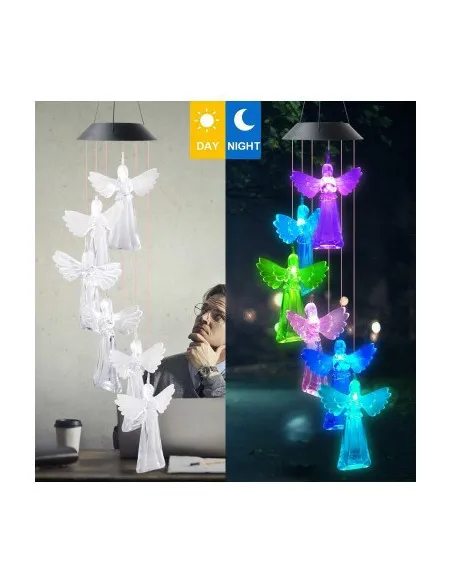 Decoratiune solara de gradina, 6 Ingerasi