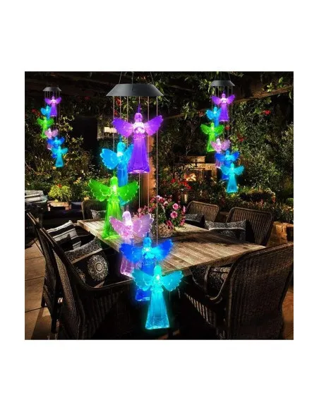 Decoratiune solara de gradina, 6 Ingerasi