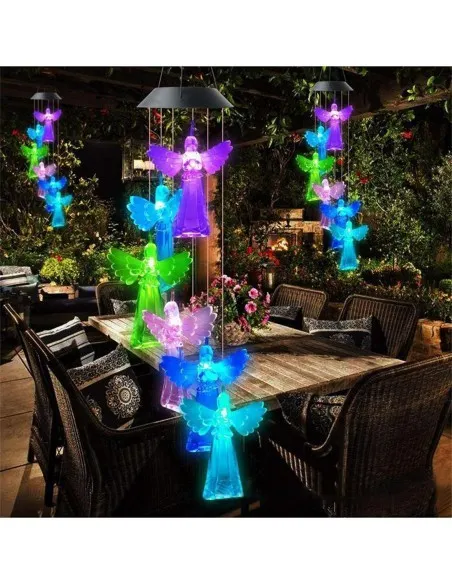 Decoratiune solara de gradina, 6 Ingerasi