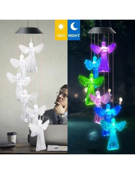 Decoratiune solara de gradina, 6 Ingerasi