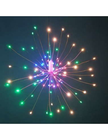 Instalatie tip artificii din cupru