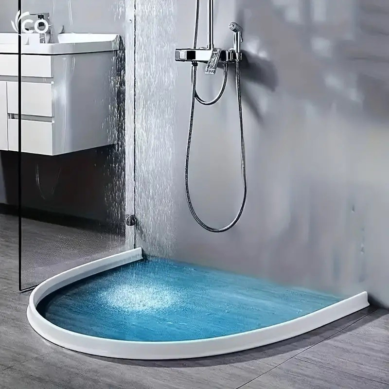 Opritor apa , garnitura silicon flexibil cu banda adeziva, 150cm, alb