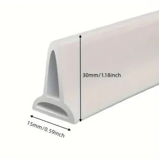 Opritor apa , garnitura silicon flexibil cu banda adeziva, 150cm, alb 2