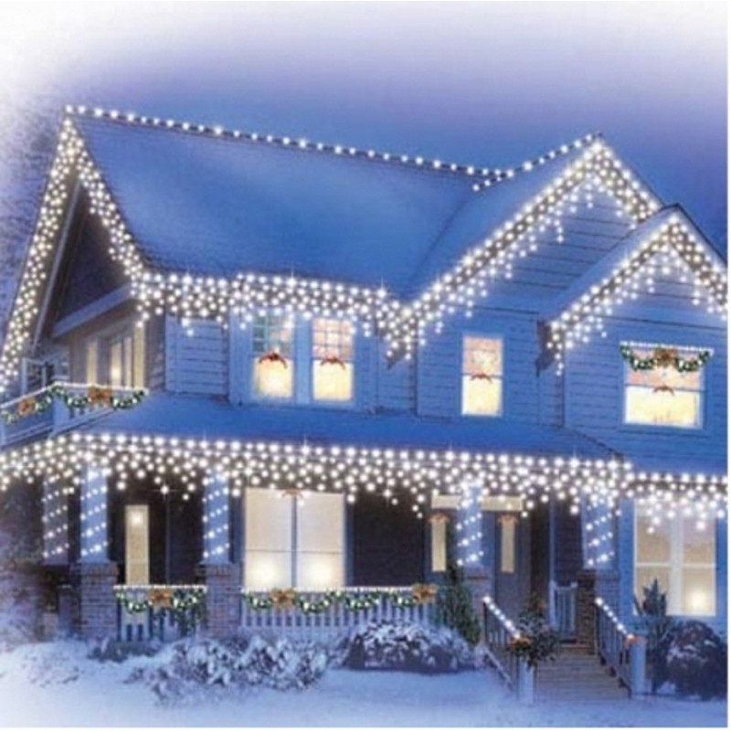 Instalatie 12 metri, ALB RECE, 300 LED-uri tip