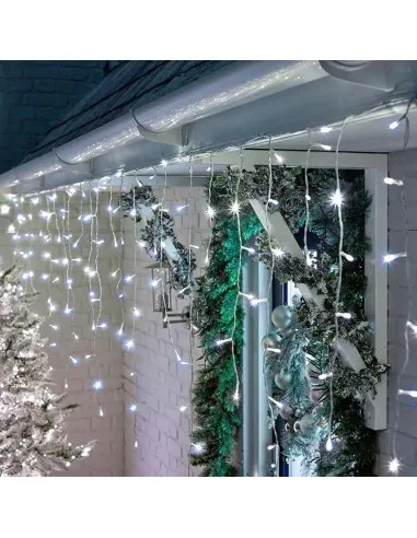Instalatie 12 metri, 300 LED-uri tip turturi